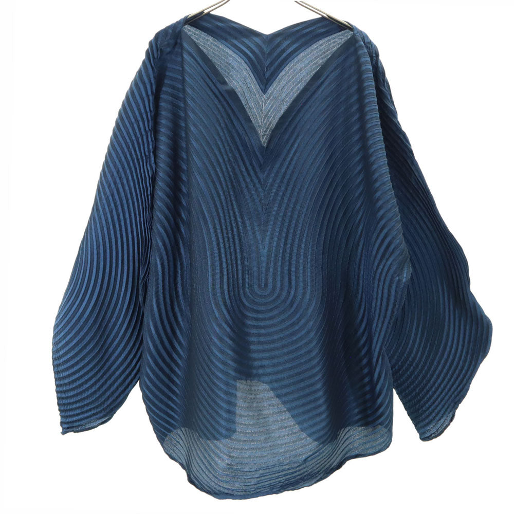 ISSEY MIYAKE 3D Steam Stretch Asymmetric Top Navy Size 2