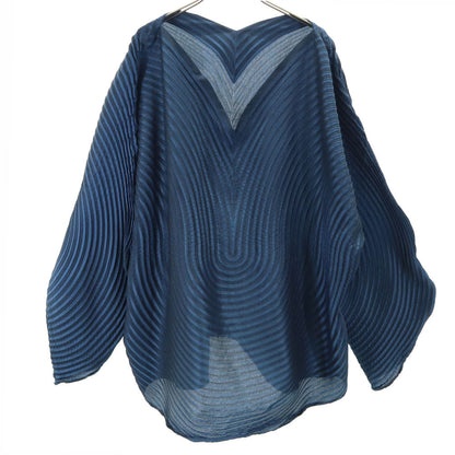 ISSEY MIYAKE 3D Steam Stretch Asymmetric Top Navy Size 2