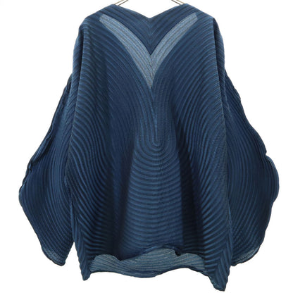 ISSEY MIYAKE 3D Steam Stretch Asymmetric Top Navy Size 2
