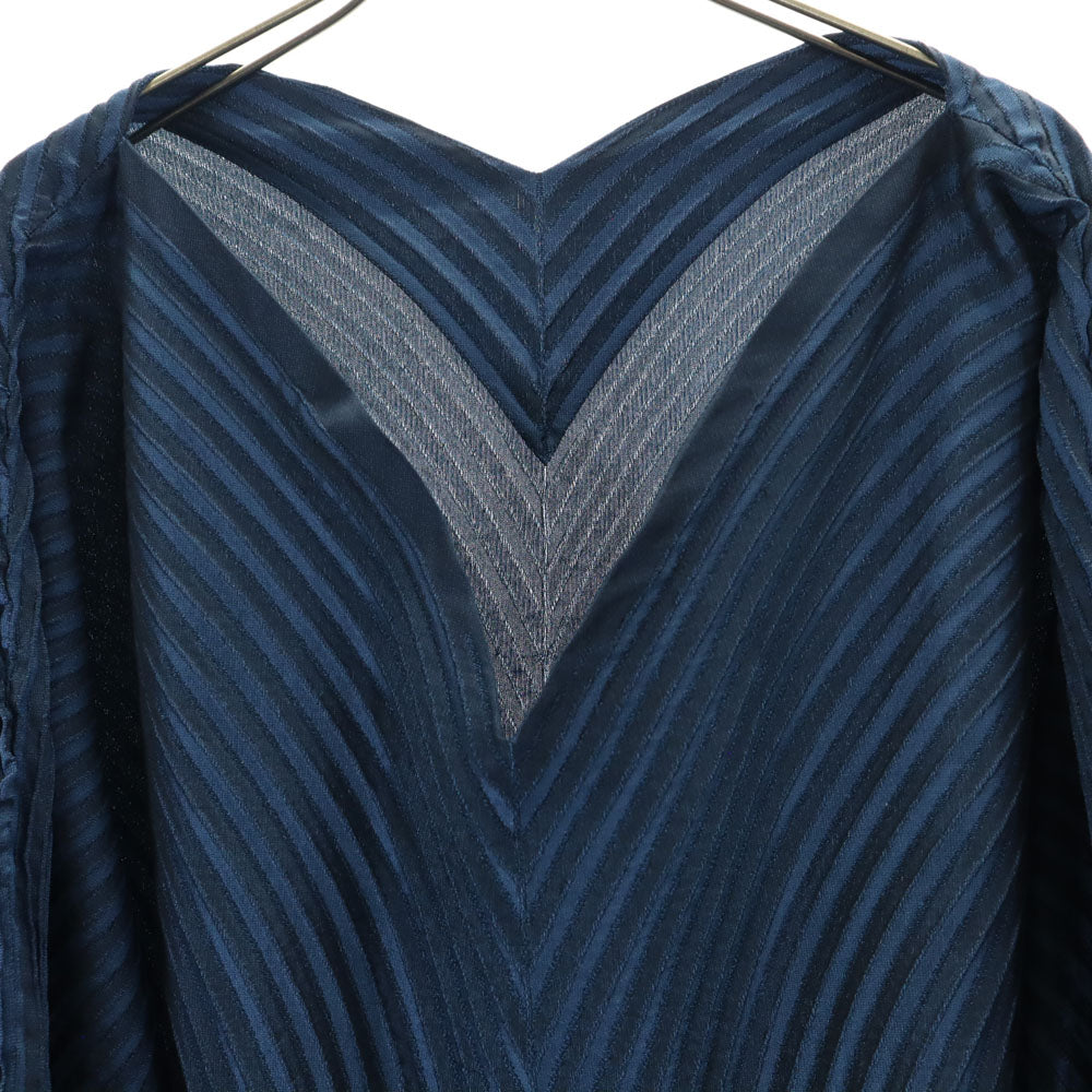 ISSEY MIYAKE 3D Steam Stretch Asymmetric Top Navy Size 2