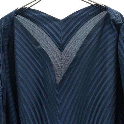 ISSEY MIYAKE 3D Steam Stretch Asymmetric Top Navy Size 2