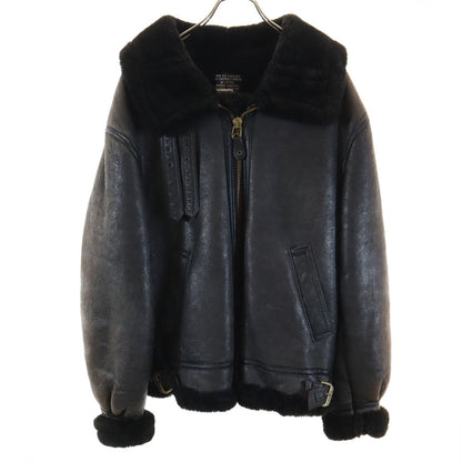 AVIREX Made in USA B-3 Flight Shearling Jacket Brown Size 36
