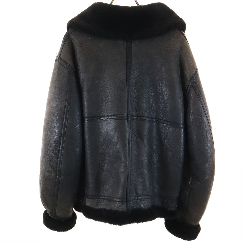 AVIREX Made in USA B-3 Flight Shearling Jacket Brown Size 36