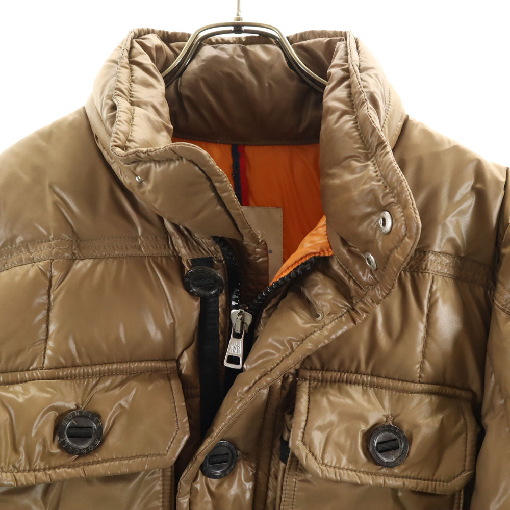MONCLER Down Jacket Khaki Brown Size 1