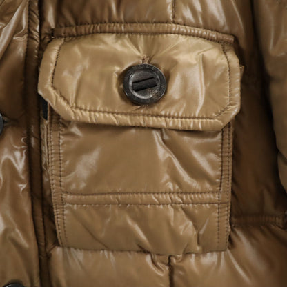 MONCLER Down Jacket Khaki Brown Size 1