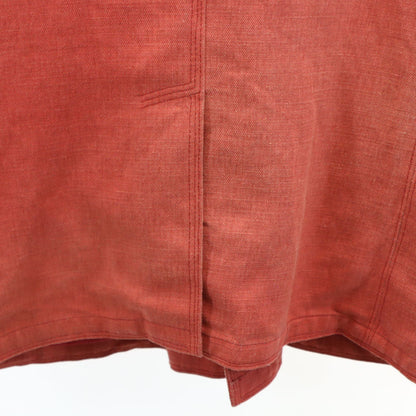 Herno Italian Linen Double Breasted Jacket Orange-Red Size 48