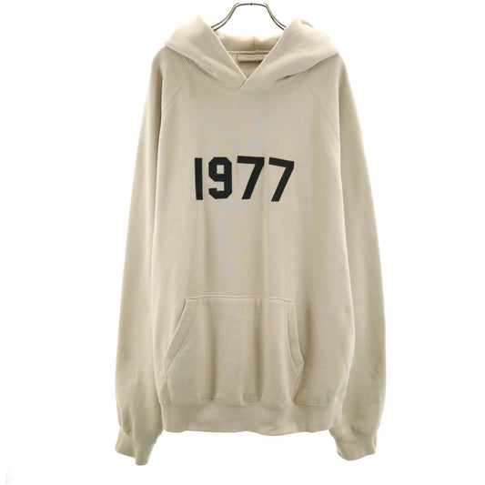 ESSENTIALS Long Sleeve Sweat Hoodie Beige Size XL