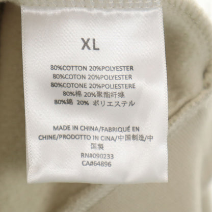 ESSENTIALS Long Sleeve Sweat Hoodie Beige Size XL