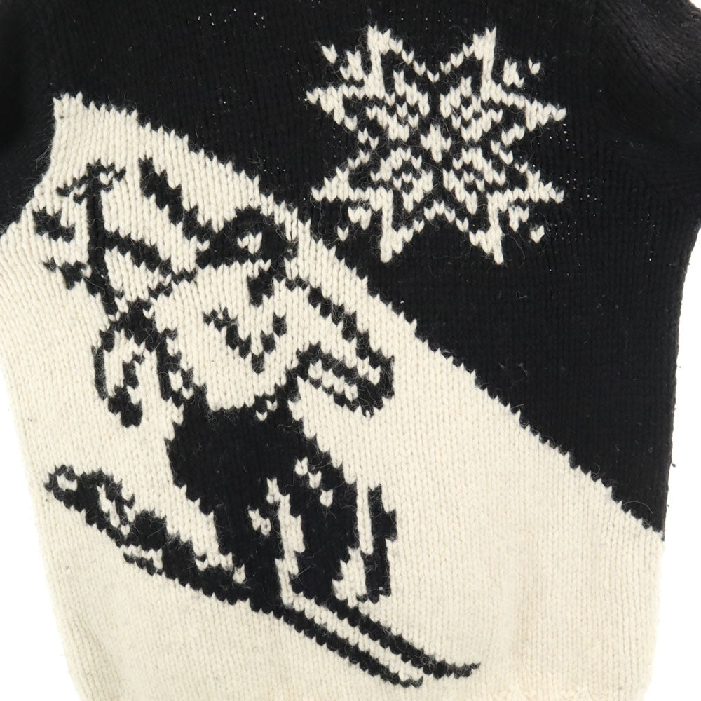 POLO SPORT RALPH LAUREN Hand Knit V-Neck Polo Black Size L
