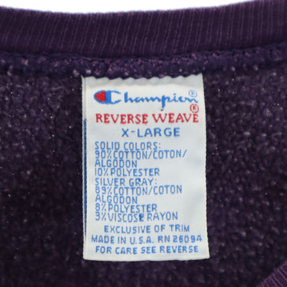 Champion 90s USA Reverse Weave Sweatshirt Purple Size XL