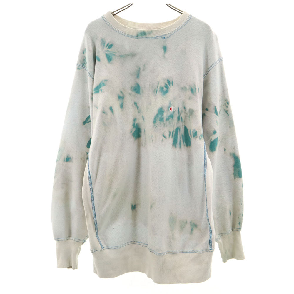 Champion 90s Reverse Weave Bleached Sweatshirt Green Size XL