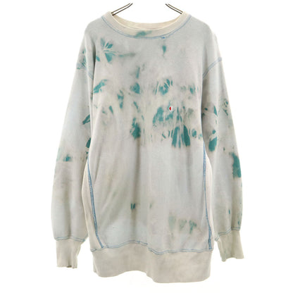 Champion 90s Reverse Weave Bleached Sweatshirt Green Size XL