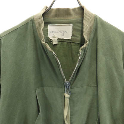 GREG LAUREN USA Made Long Sleeve Zip Jacket Khaki Size 1