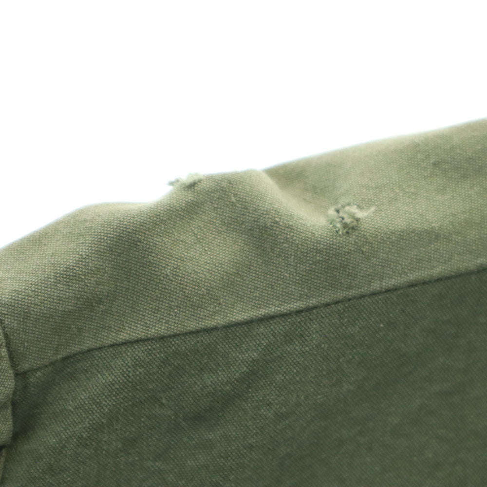 GREG LAUREN USA Made Long Sleeve Zip Jacket Khaki Size 1