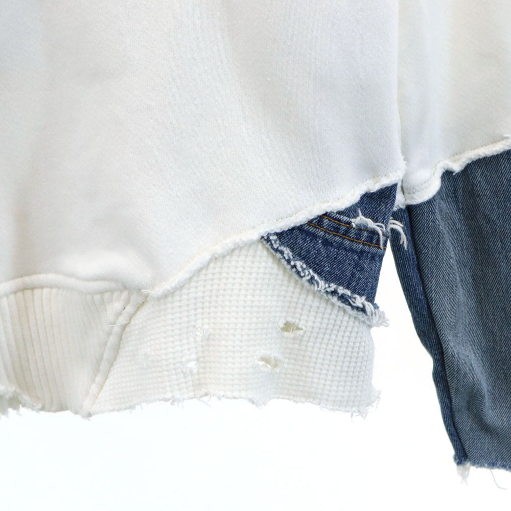 GREG LAUREN USA Made White Hoodie Size 1