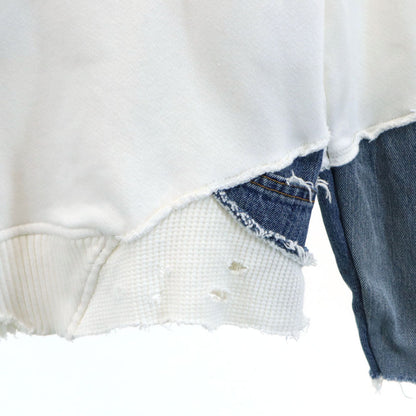 GREG LAUREN USA Made White Hoodie Size 1