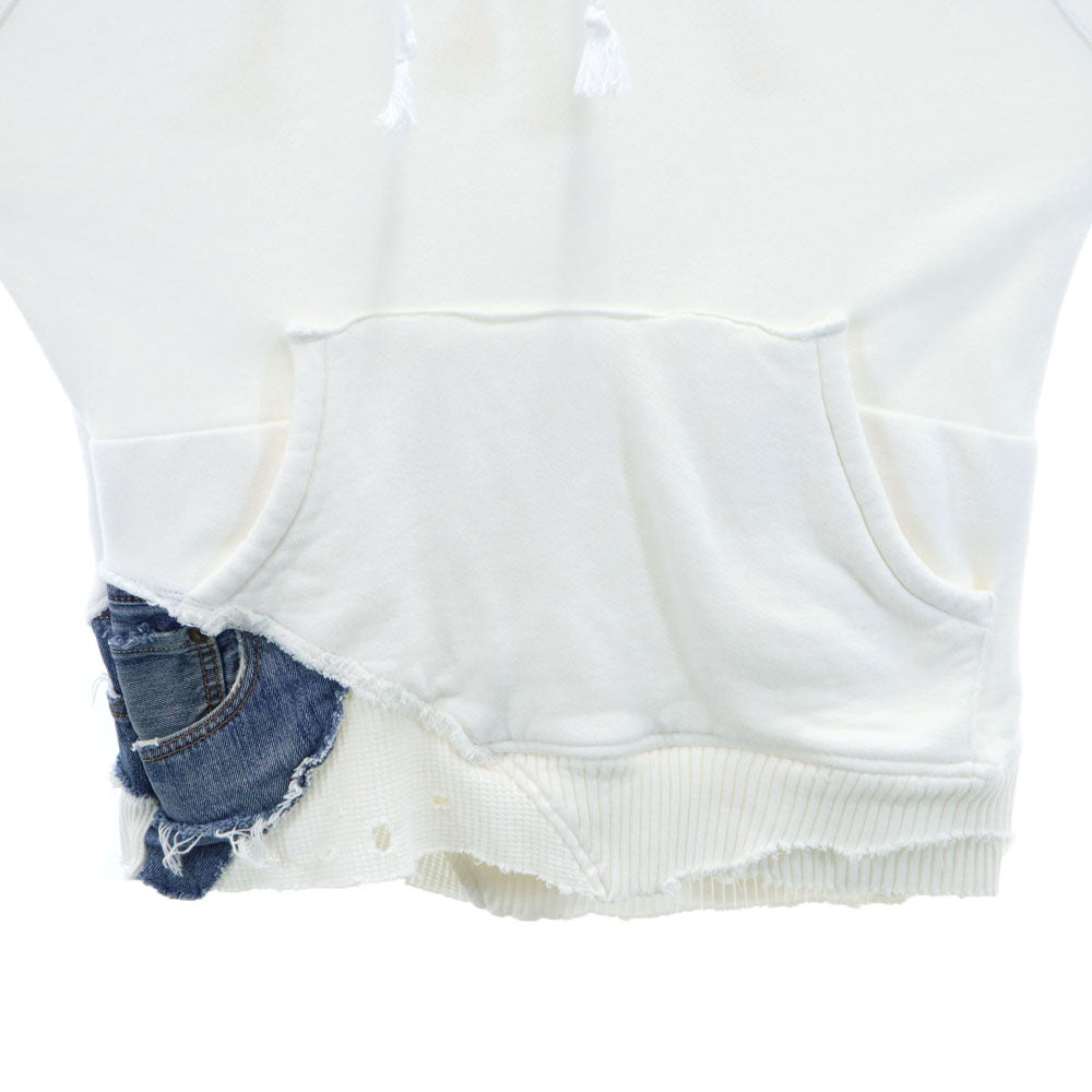 GREG LAUREN USA Made White Hoodie Size 1