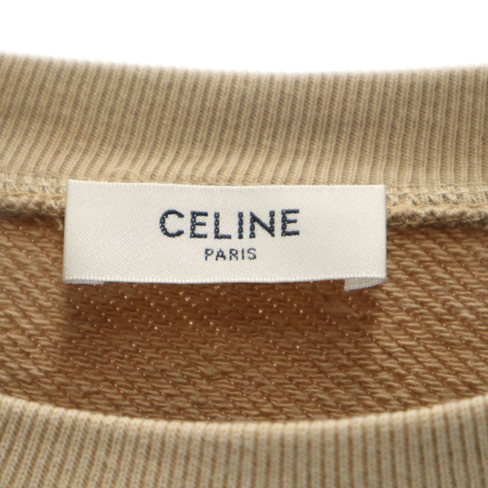 CELINE Beige Long Sleeve Sweatshirt Size L