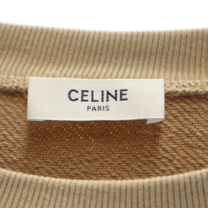 CELINE Beige Long Sleeve Sweatshirt Size L
