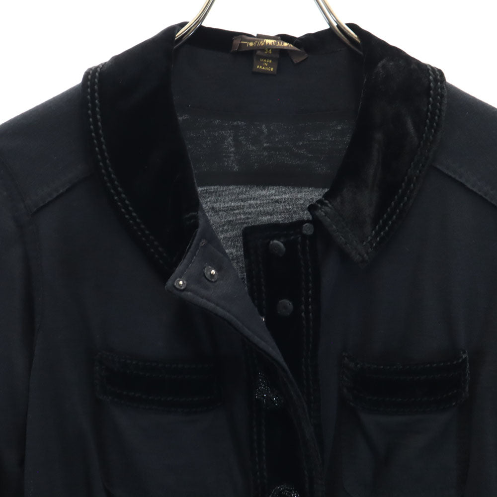 LOUIS VUITTON French Jacket Black Size 34