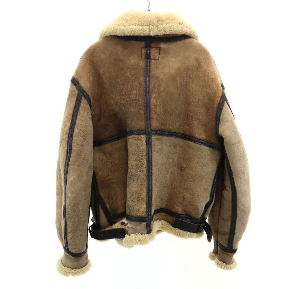 AVIREX USA Made B-3 Shearling Flight Jacket Brown Size 40