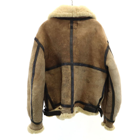 AVIREX USA Made B-3 Shearling Flight Jacket Brown Size 40