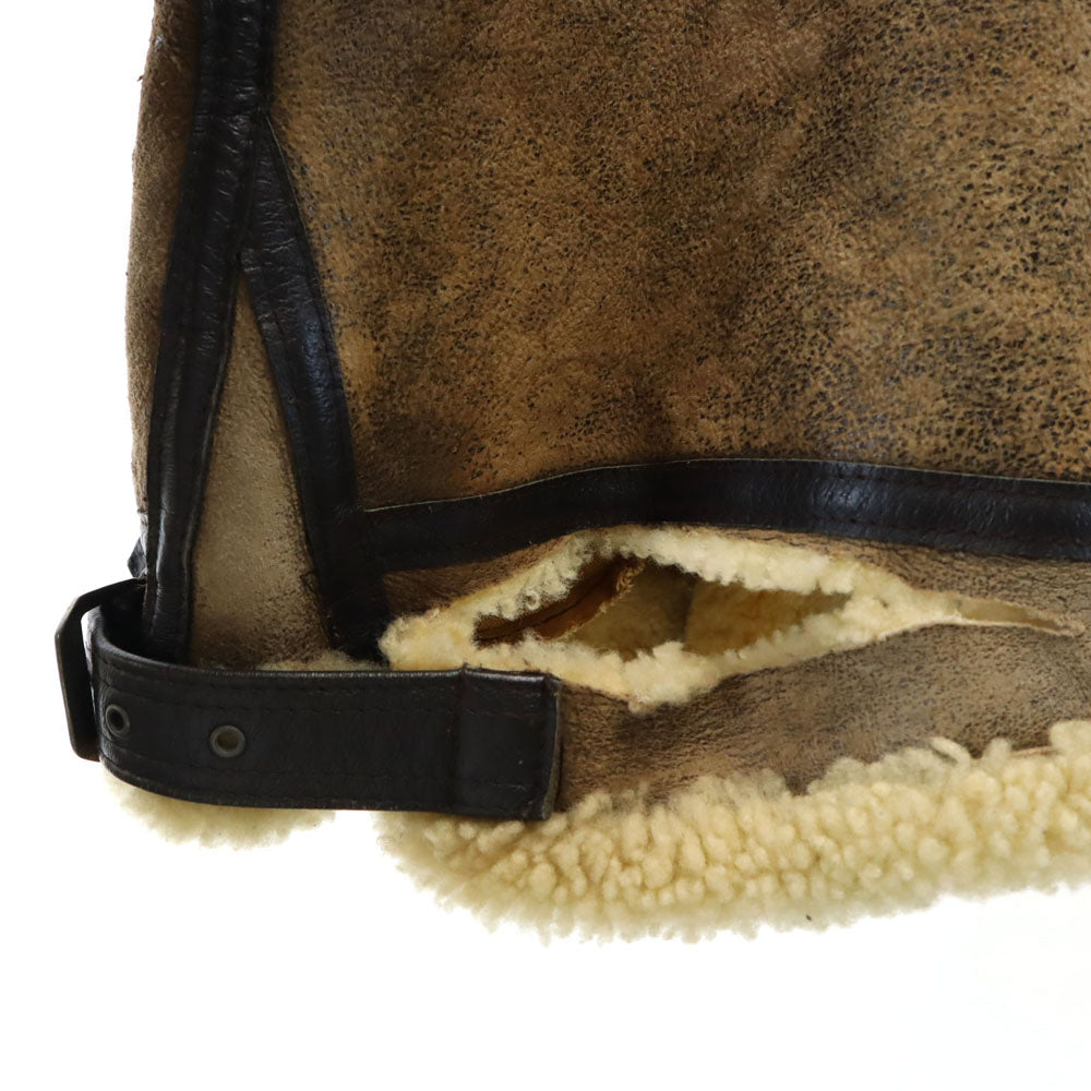 AVIREX USA Made B-3 Shearling Flight Jacket Brown Size 40