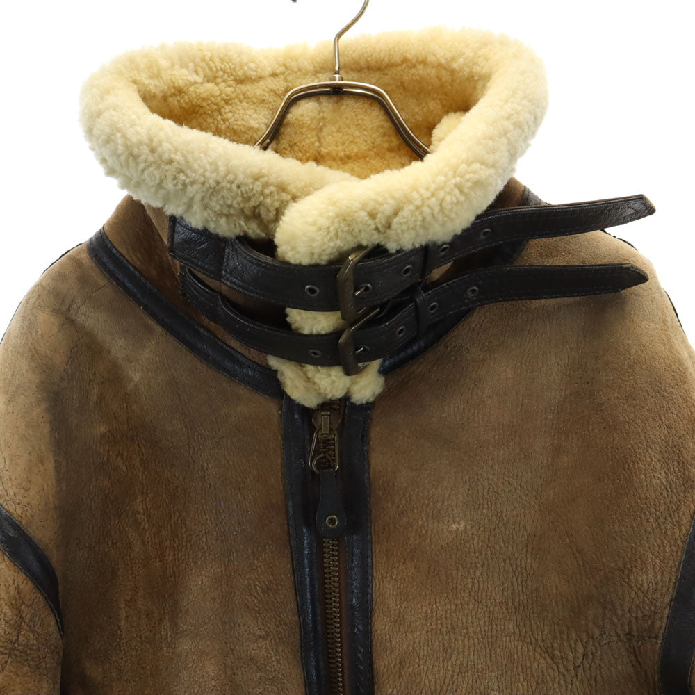 AVIREX USA Made B-3 Shearling Flight Jacket Brown Size 40