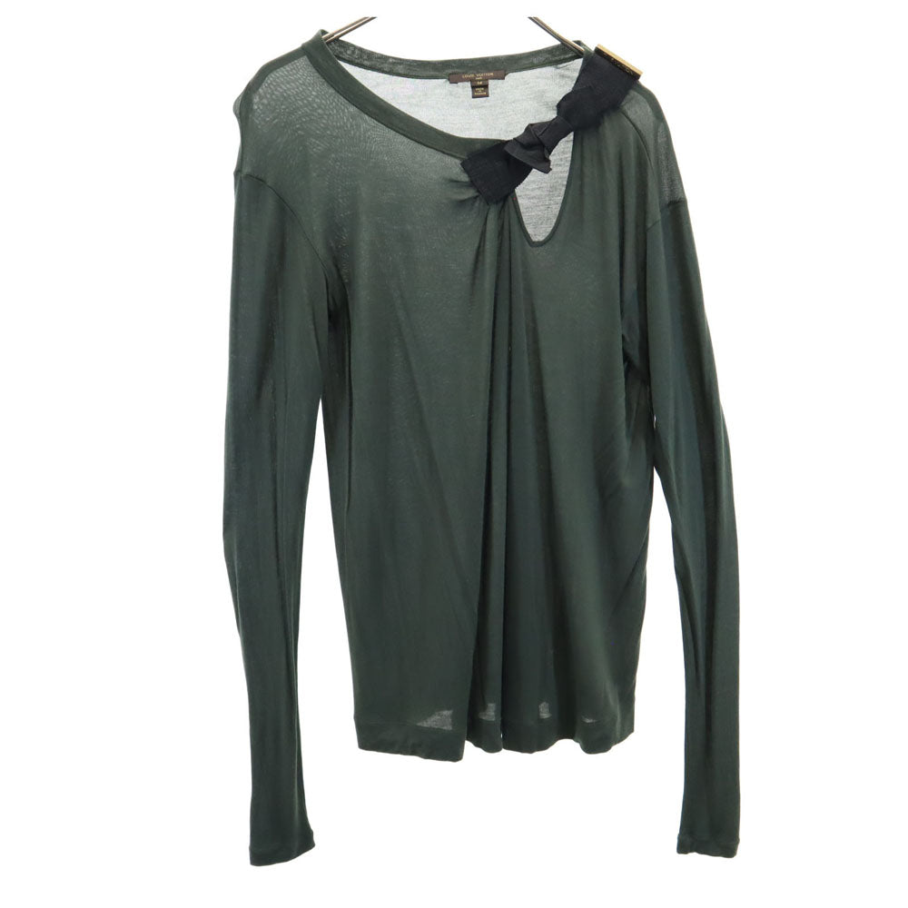LOUIS VUITTON Green Long Sleeve Sweater Size M