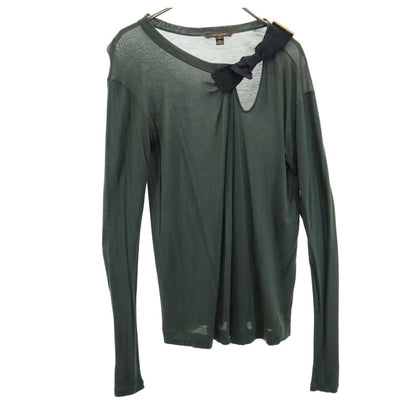 LOUIS VUITTON Green Long Sleeve Sweater Size M