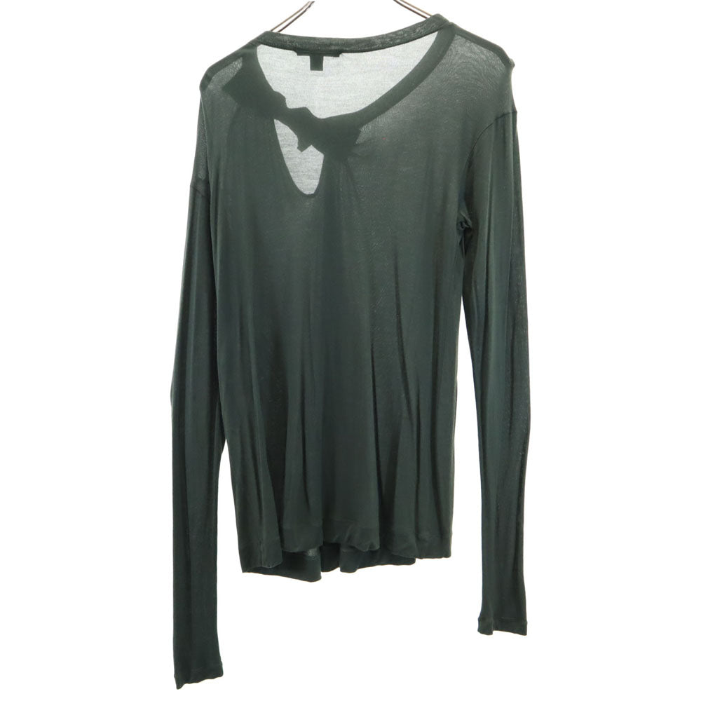 LOUIS VUITTON Green Long Sleeve Sweater Size M