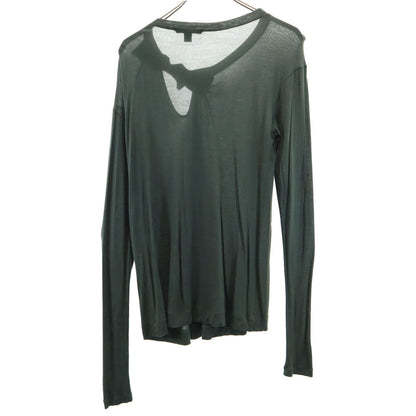 LOUIS VUITTON Green Long Sleeve Sweater Size M