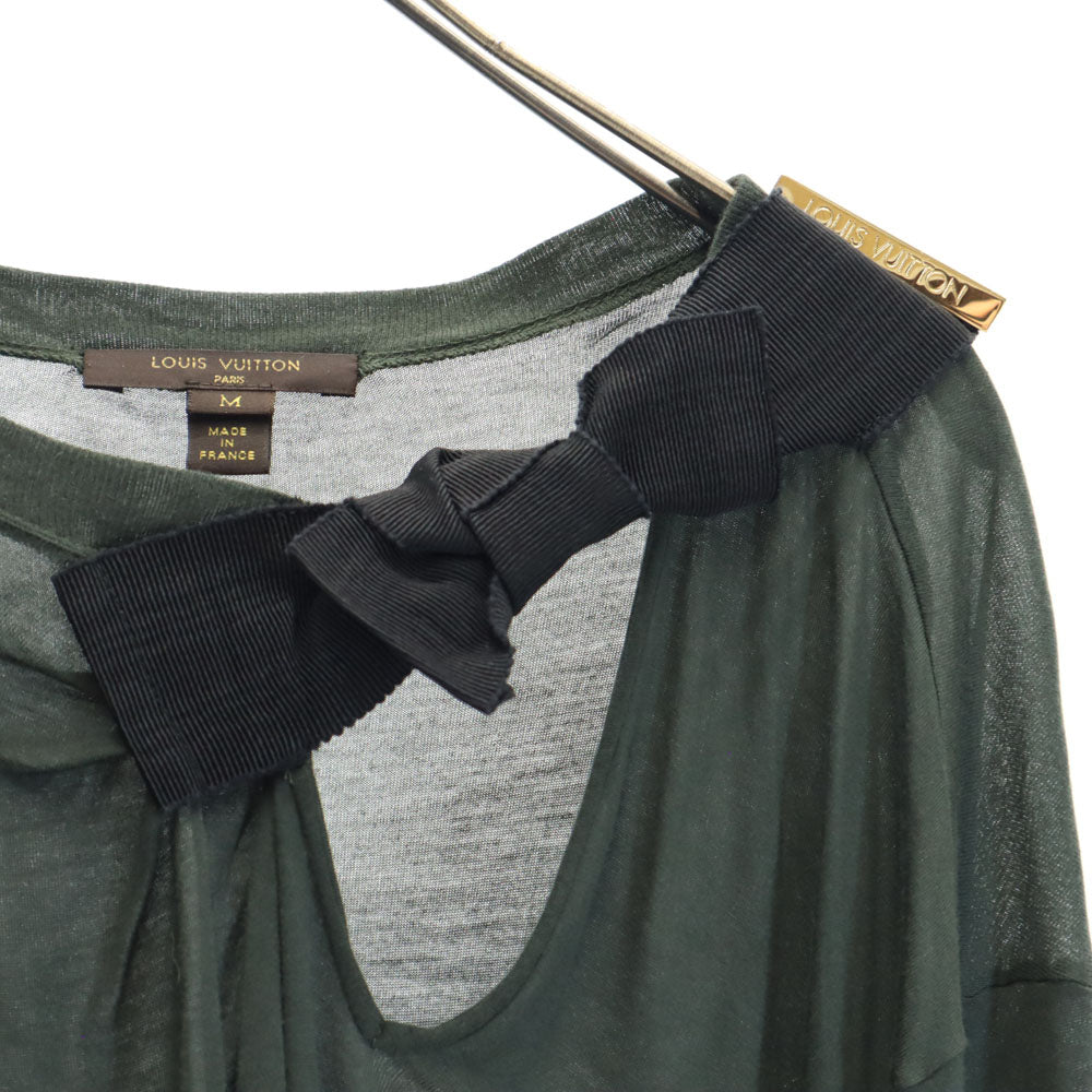 LOUIS VUITTON Green Long Sleeve Sweater Size M