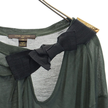 LOUIS VUITTON Green Long Sleeve Sweater Size M
