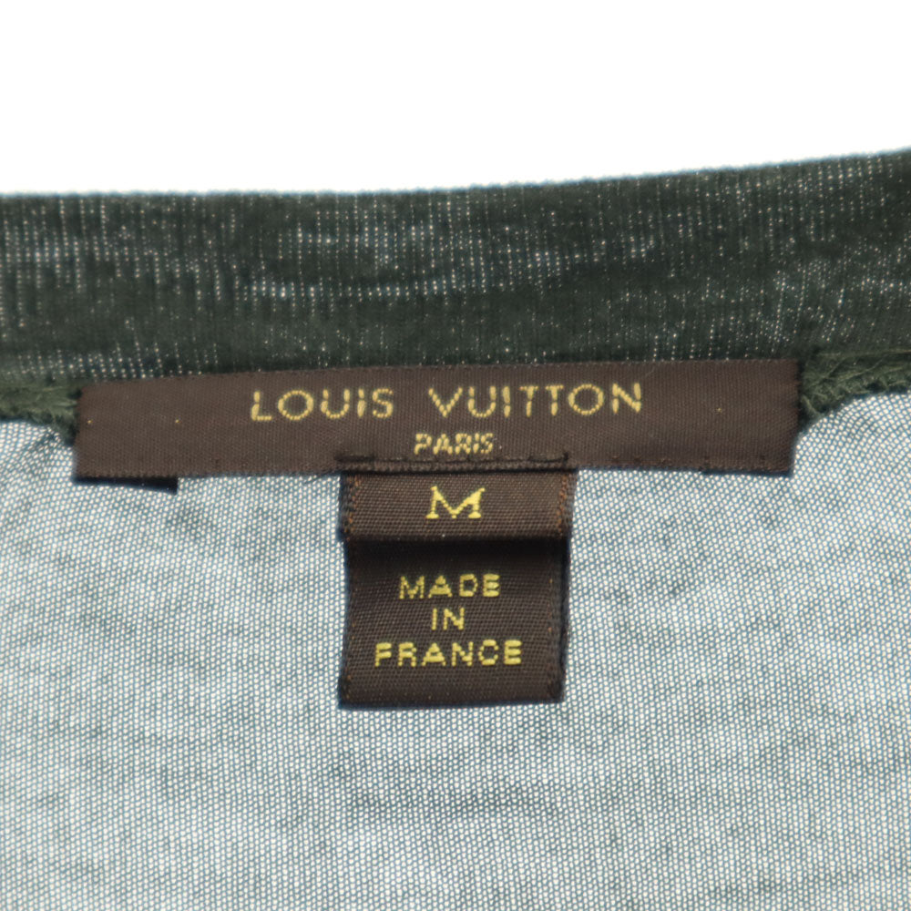 LOUIS VUITTON Green Long Sleeve Sweater Size M