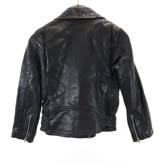 beautiful people Black Double Rider Leather Jacket Size 130