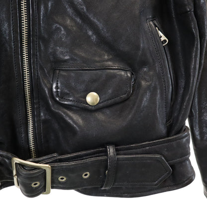 beautiful people Black Double Rider Leather Jacket Size 130
