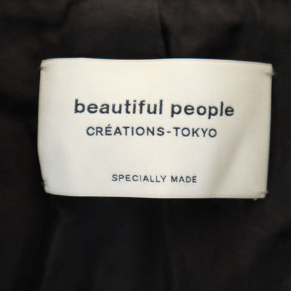 beautiful people Black Double Rider Leather Jacket Size 130