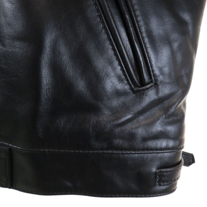 Lewis Leathers English Dominator Rider Jacket Black Size 34