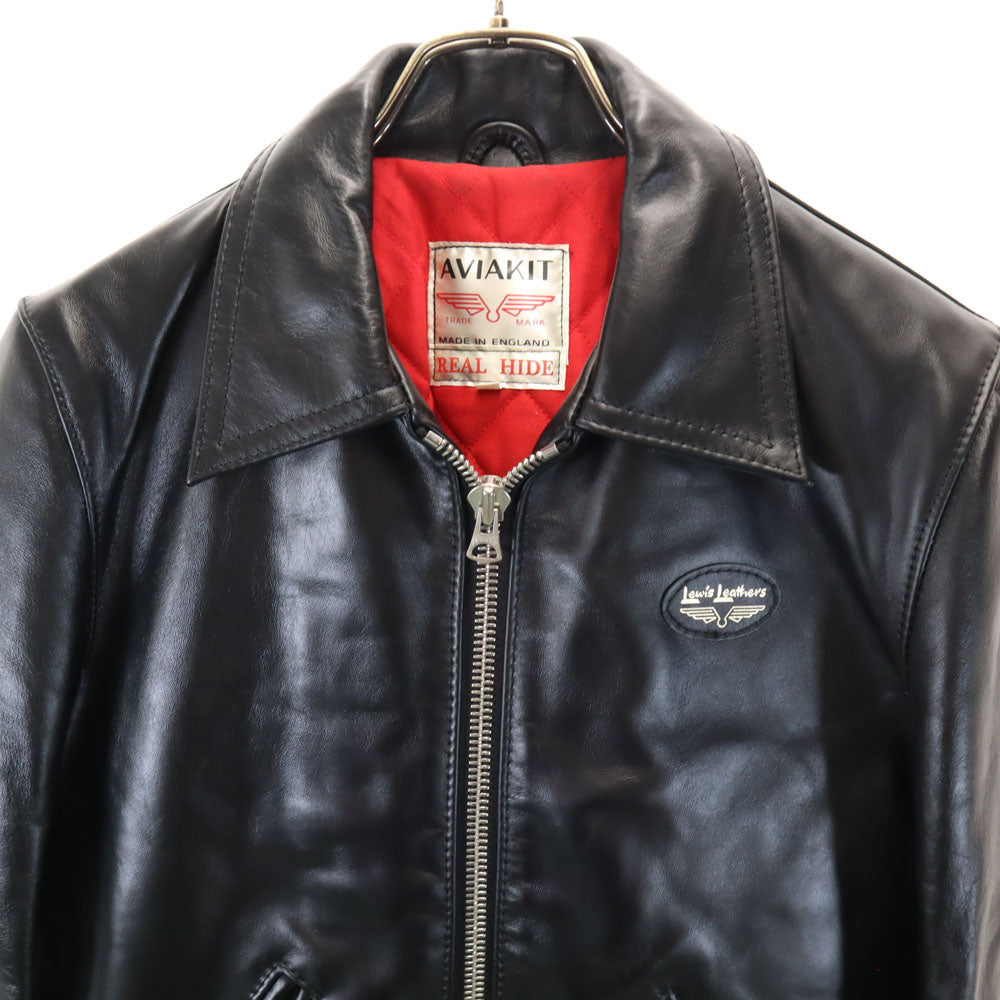 Lewis Leathers English Dominator Rider Jacket Black Size 34