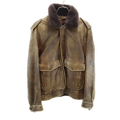 HARLEY DAVIDSON 90s Flight Lined Jacket Brown Size 40