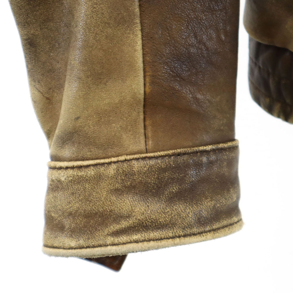 HARLEY DAVIDSON 90s Flight Lined Jacket Brown Size 40