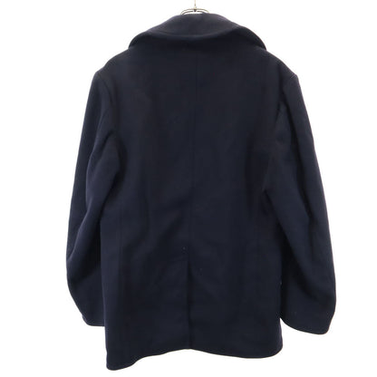 US NAVY 60s Vintage Melton Dark Navy Peacoat Coat Size M