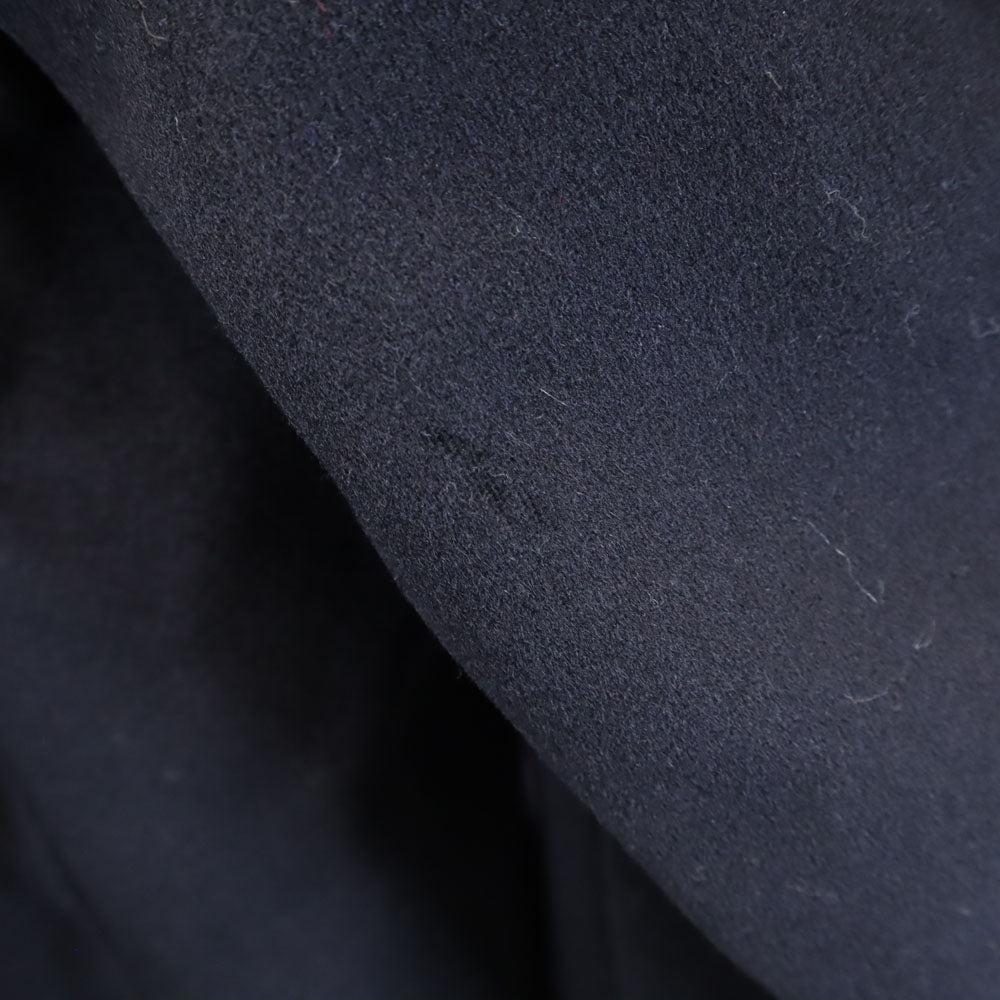 US NAVY 60s Vintage Melton Dark Navy Peacoat Coat Size M