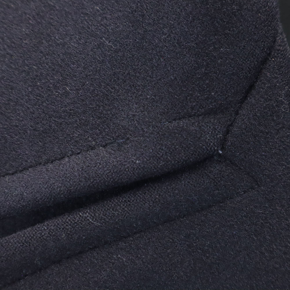 US NAVY 60s Vintage Melton Dark Navy Peacoat Coat Size M