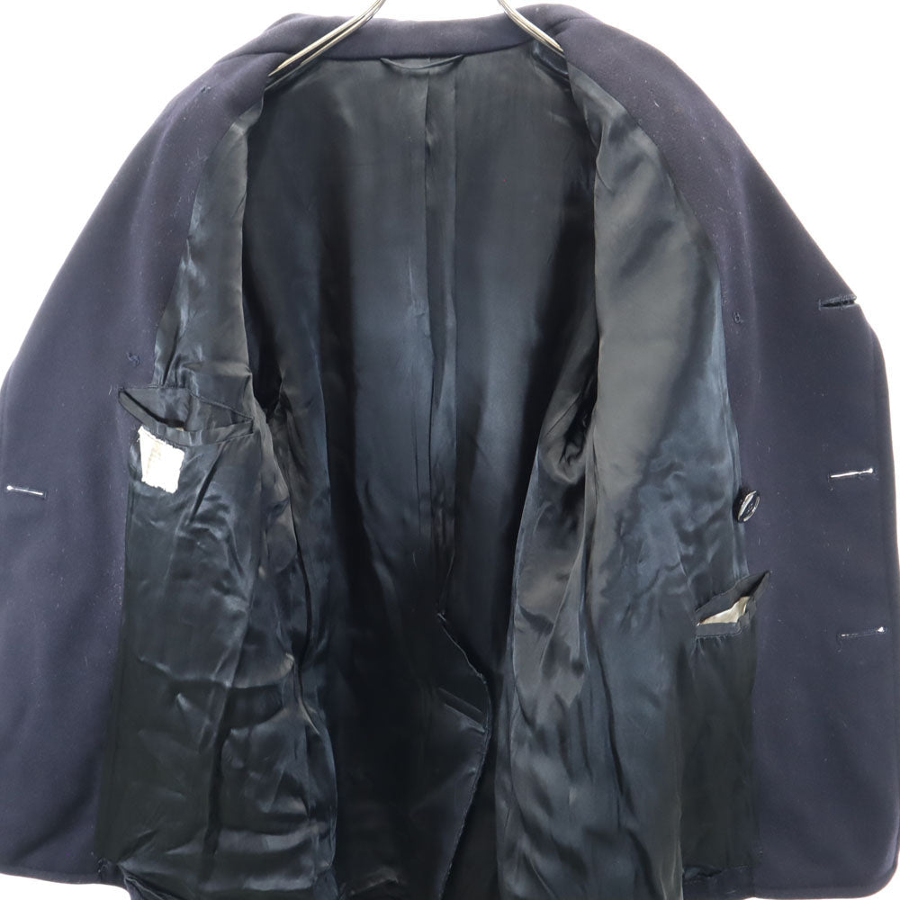 US NAVY 60s Vintage Melton Dark Navy Peacoat Coat Size M