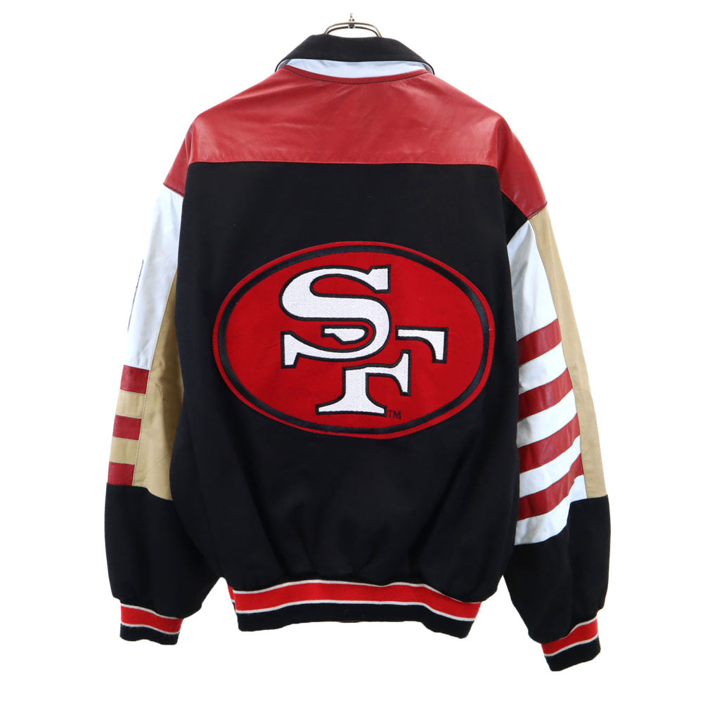 Jeff Hamilton Black Varsity Jacket Size L
