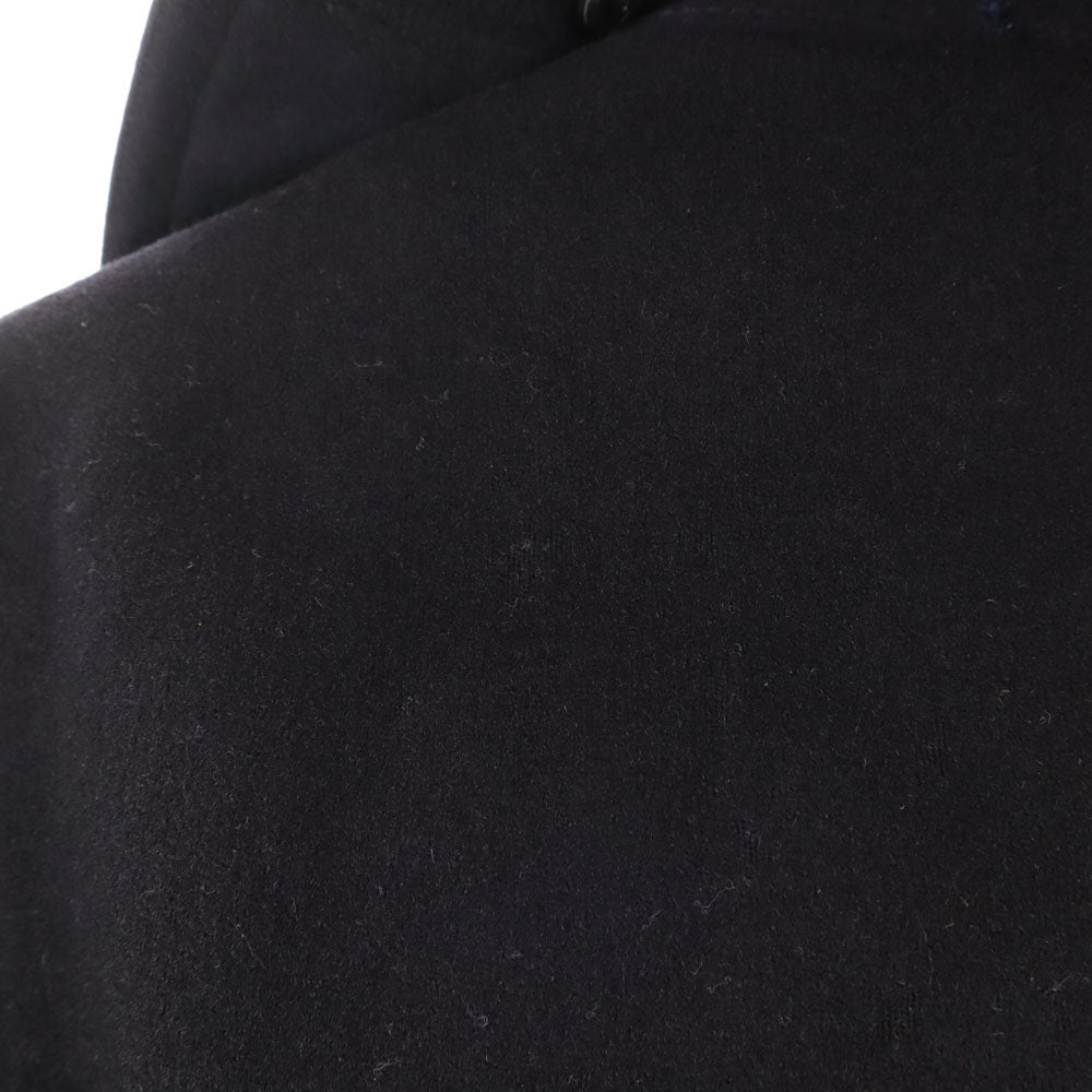 US NAVY 40s Vintage Melton 10-Button Peacoat Black Coat Size 38