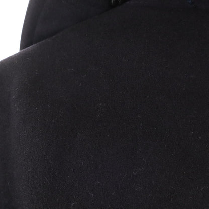 US NAVY 40s Vintage Melton 10-Button Peacoat Black Coat Size 38