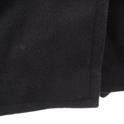 US NAVY 40s Vintage Melton 10-Button Peacoat Black Coat Size 38